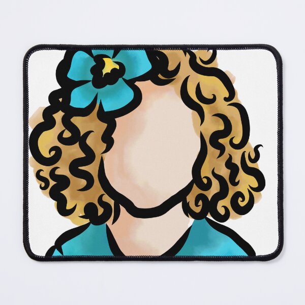 Item preview, Little Flower Curly Girl (Blonde) designed and sold by Curly-Cuties.