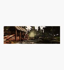 Old watermill in the forest Photographic Print