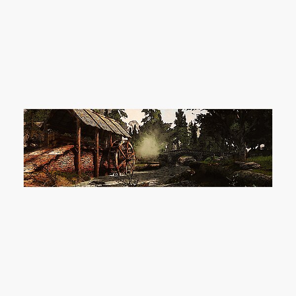 Item preview, Old watermill in the forest designed and sold by AM FineArtPrints.