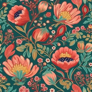 Artwork thumbnail, Flower Pattern by PampleMouse
