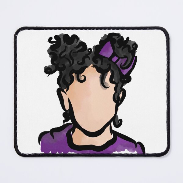 Item preview, Little Space Buns Curly Girl (Black) designed and sold by Curly-Cuties.