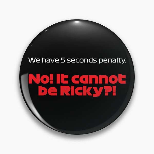Item preview, Driver #55 We Have 5 Seconds Penalty | Best Team Radio Australia 2023 Season (Original - Black BG) designed and sold by FilipeFerreira.