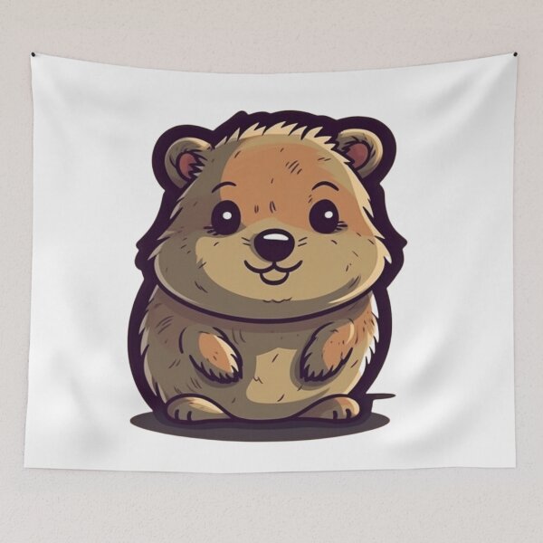Item preview, Chonky Happy Quokka designed and sold by wildlifezen.
