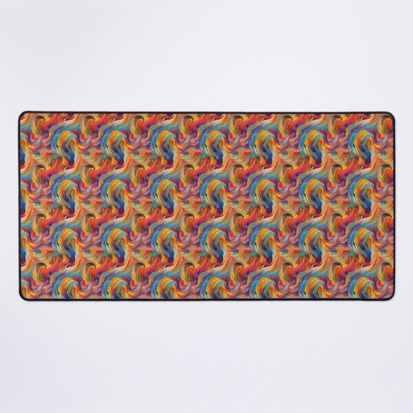 Item preview, High Repeat Vibrant Swirls of Feline Dreams | Seamless Pattern designed and sold by Adam Prettyjohns.