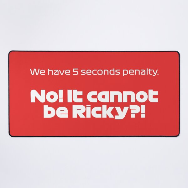 Item preview, Driver #55 We Have 5 Seconds Penalty | Best Team Radio Australia 2023 Season (Red BG) designed and sold by FilipeFerreira.