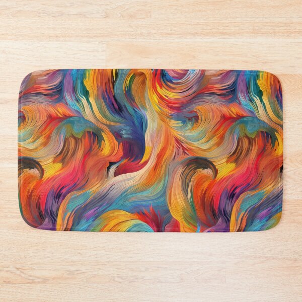Item preview, Vibrant Swirls of Feline Dreams | Seamless Pattern designed and sold by Adam Prettyjohns.