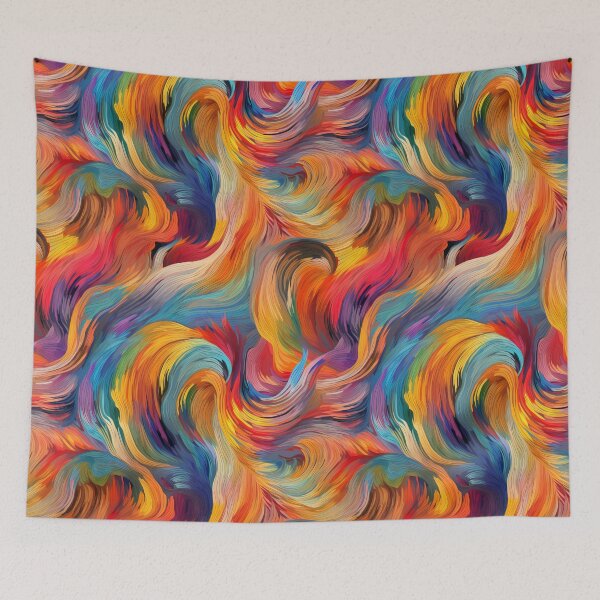 Item preview, Vibrant Swirls of Feline Dreams | Seamless Pattern designed and sold by Adam Prettyjohns.