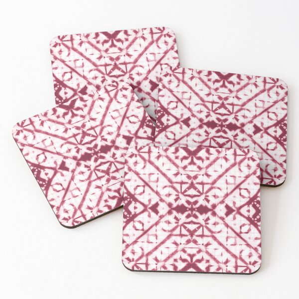Item preview, White and magenta hand painted shibori tie-dye designed and sold by marufemia.