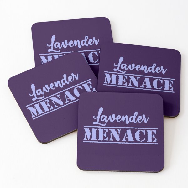 Item preview, Lavender Menace feminist lesbian reclaim LGBTQ+ pride designed and sold by incurablehippie.