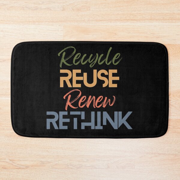 Item preview, Recycle Reuse Renew Rethink Multicolor designed and sold by Saimia.