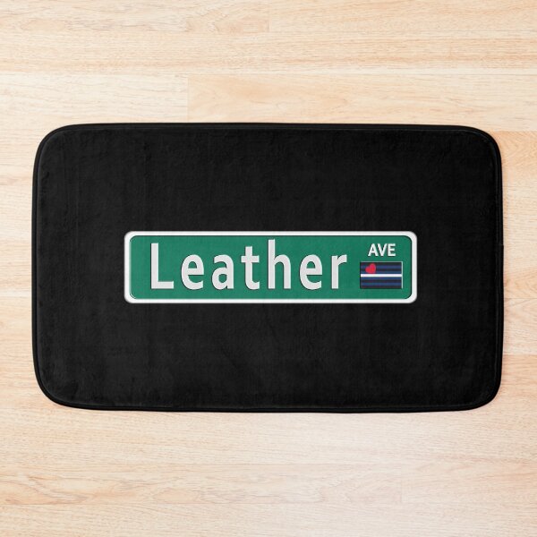 Item preview, Street Sign Leather Ave with Leather Pride Flag designed and sold by TheirChoice.