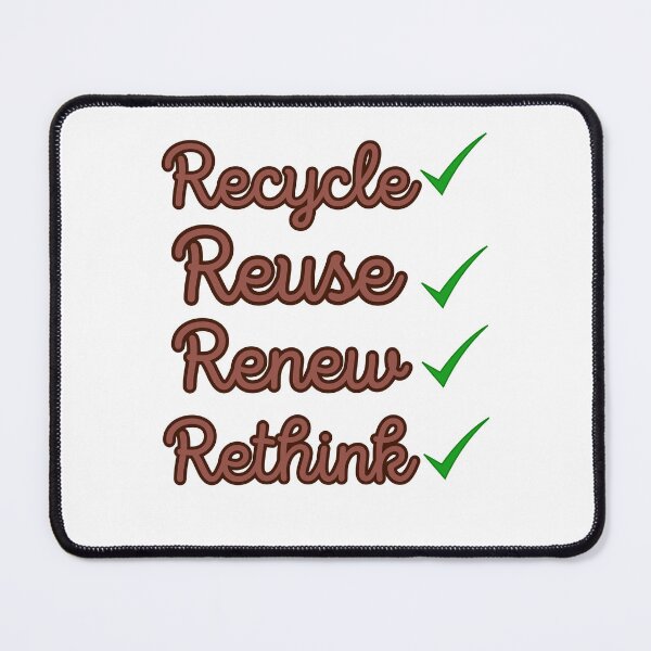 Item preview, Recycle Reuse Renew Rethink  designed and sold by Tienda-Vane.