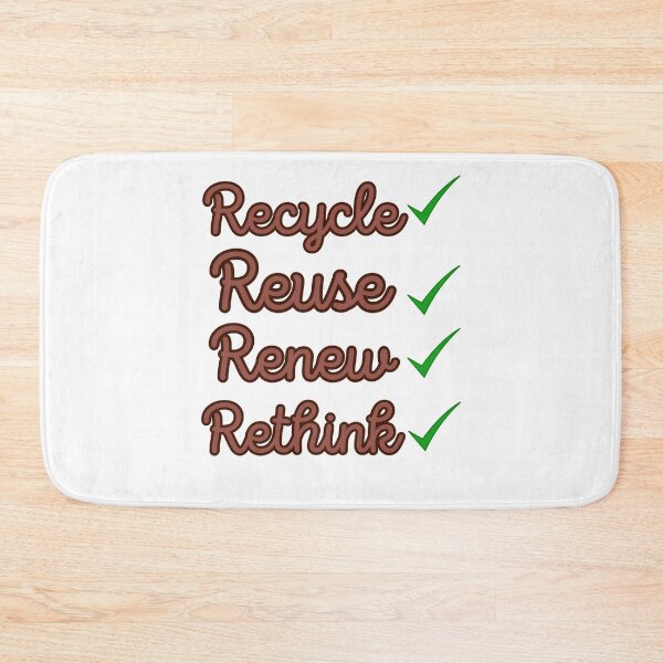 Item preview, Recycle Reuse Renew Rethink  designed and sold by Tienda-Vane.