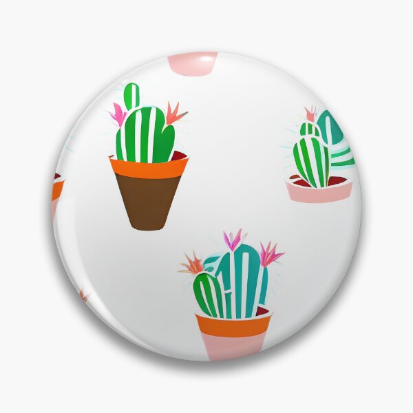 Item preview, Cactus Pattern – Colorful Pot Plant Drawing designed and sold by worldofwhisper.