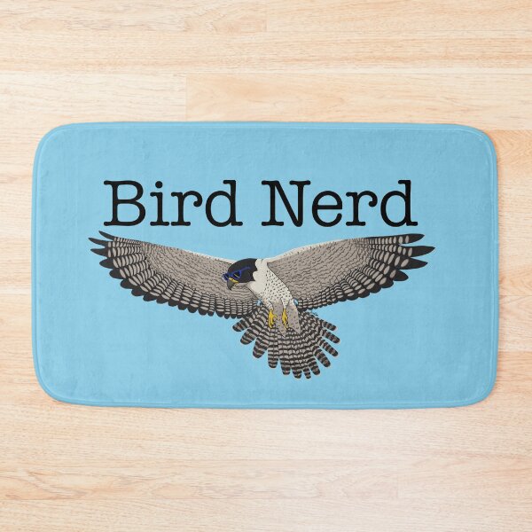 Item preview, Bird Nerd - Cool Peregrine Falcon - Sky Blue #87CEEB designed and sold by EcoElsa.