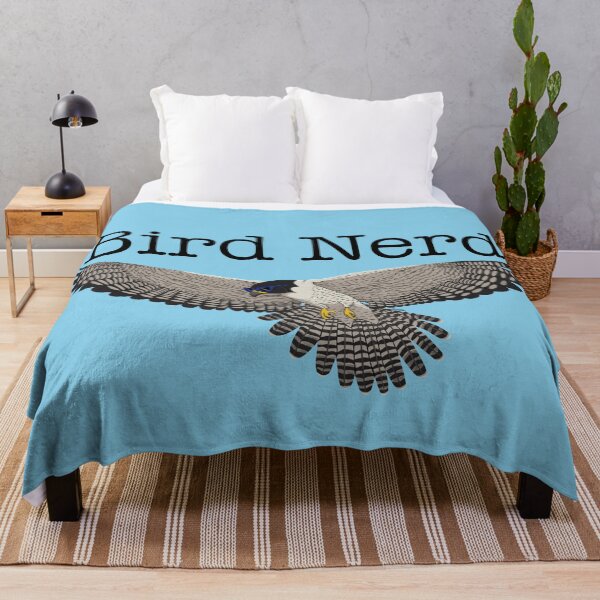 Artikelvorschau, Bird Nerd - Cooler Wanderfalke - Himmelblau #87CEEB entworfen und verkauft von EcoElsa.