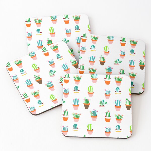 Item preview, Cactus Pattern – Colorful Pot Plant Drawing designed and sold by worldofwhisper.
