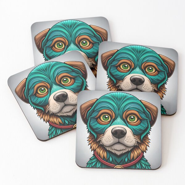 Item preview, Green Hued dog designed and sold by SriGem.