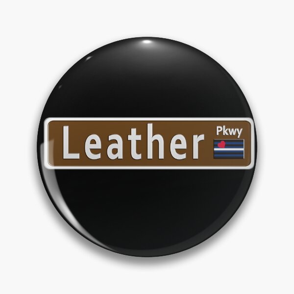 Item preview, Street Sign Leather Pkwy with Leather Pride Flag designed and sold by TheirChoice.