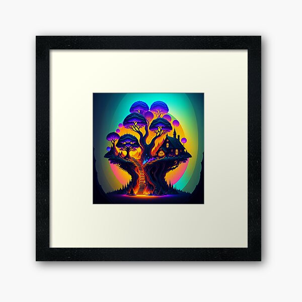 Item preview, New Age Art, The Mystical Tree House, Digital Artwork designed and sold by Newageartstore.