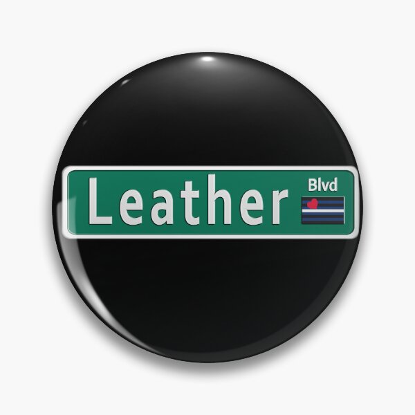 Item preview, Street Sign Leather Blvd with Leather Pride Flag designed and sold by TheirChoice.