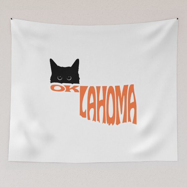 Item preview, Cat Loves Oklahoma | State Pride Shirt for Pet Lovers designed and sold by GoblinBoutique.
