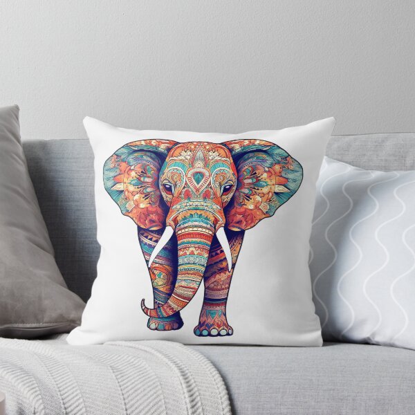Item preview, A Colorful Painted Mandala Elephant  designed and sold by bad-shiba.