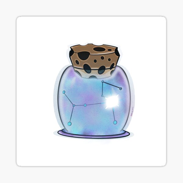 Galaxy in a Jar Sticker for Sale by artolxxvia