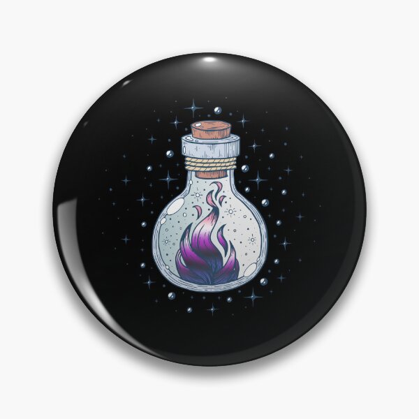 Item preview, Genderfluid Fire Occult Bottle LGBT Pride Flag designed and sold by Clara Hollins.