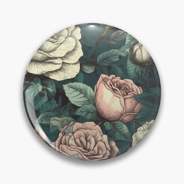 Aperçu de l'œuvre motif floral vintage rose créée et vendue par LTAdesigns.