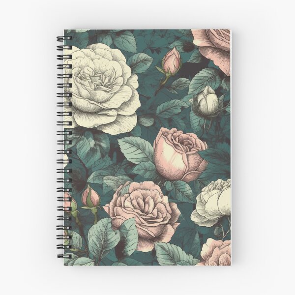 Artikelvorschau, Rosen-Vintage-Blumenmuster entworfen und verkauft von LTAdesigns.