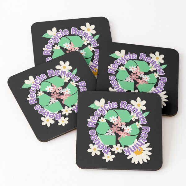 Item preview, Recycle Reuse Renew Rethink design with Recycle Arrow and Flowers symbolises Green Planet designed and sold by Ching Teoh.