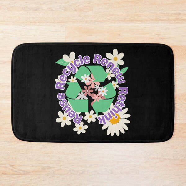 Item preview, Recycle Reuse Renew Rethink design with Recycle Arrow and Flowers symbolises Green Planet designed and sold by Ching Teoh.