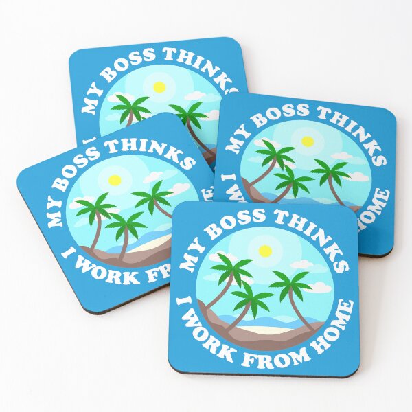 Item preview, My Boss Thinks I Work From Home designed and sold by Shapes-Mania.