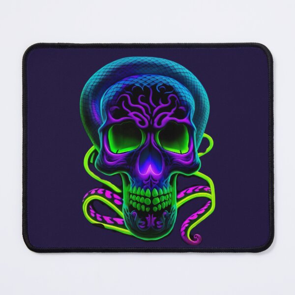 Item preview, Snakes skull neon designed and sold by WildWaveStylez.