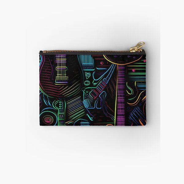 Item preview, Neon guitars pattern designed and sold by Alex Seiti Hamada.