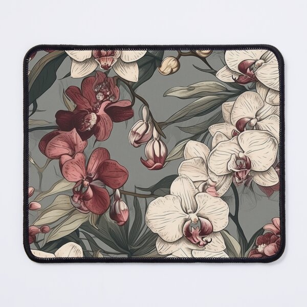 Item preview, vintage orchid floral pattern 1 designed and sold by LTAdesigns.