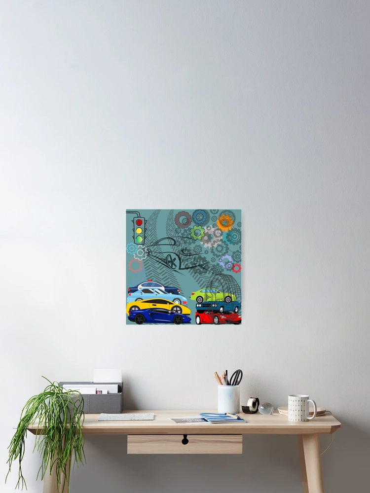 Thumbnail 2 of 3, Poster, Racing Cars designed and sold by RokaaShop.