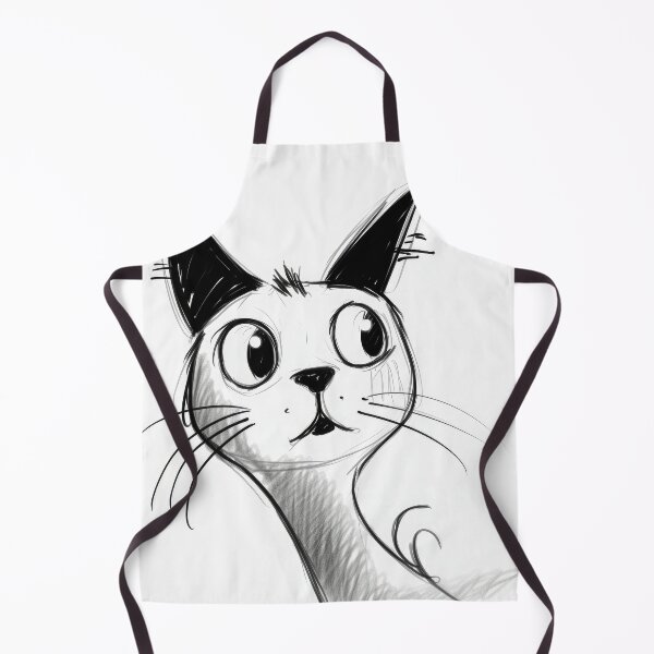 Item preview, confused french style cat designed and sold by BenjaminsPlace.