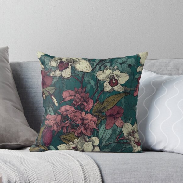 Item preview, vintage orchid floral pattern 3 designed and sold by LTAdesigns.