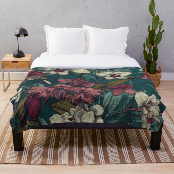 Item preview, vintage orchid floral pattern 3 designed and sold by LTAdesigns.