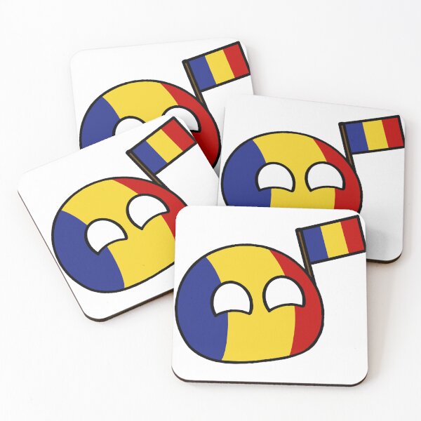 Item preview, countryballs with their flag romaniaball  designed and sold by Countryballs Shop.