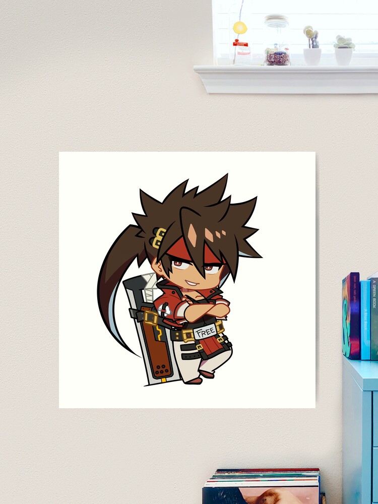 Guilty Gear Sol Badguy Inspired Plush Chibi Kawaii Cute Fanart 