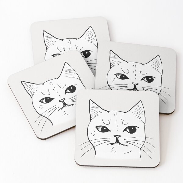 Item preview, angry and bitter cat designed and sold by BenjaminsPlace.