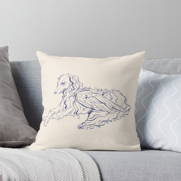Item preview, Winged Borzoi designed and sold by eszaboo.