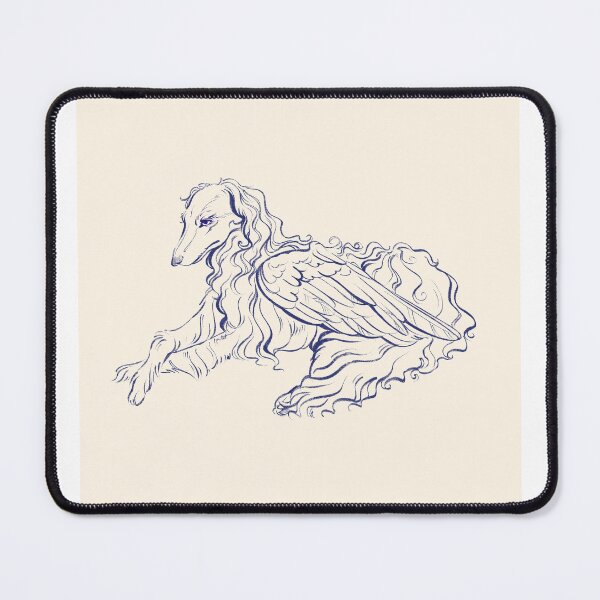 Item preview, Winged Borzoi designed and sold by eszaboo.
