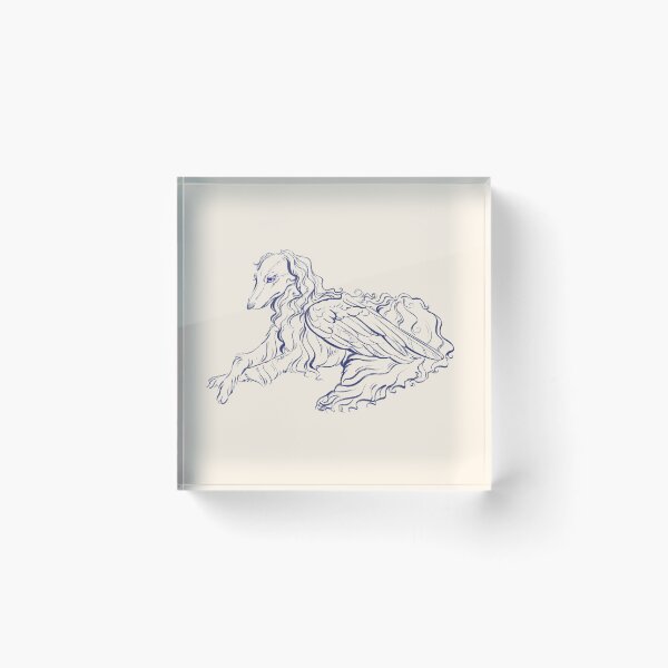 Item preview, Winged Borzoi designed and sold by eszaboo.