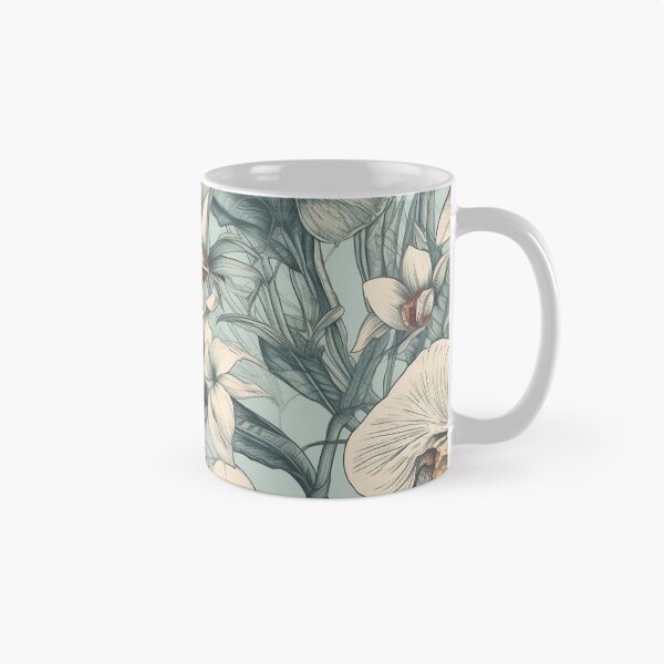 Item preview, vintage orchid floral pattern 4 designed and sold by LTAdesigns.