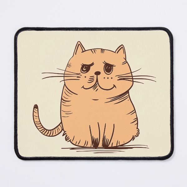 Item preview, fat ginger orange cat designed and sold by BenjaminsPlace.