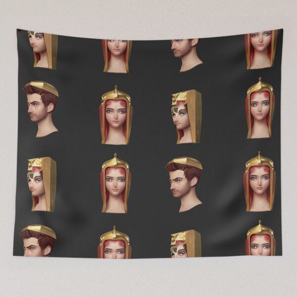 Item preview, 4 faces with golden hats designed and sold by Chubuter.